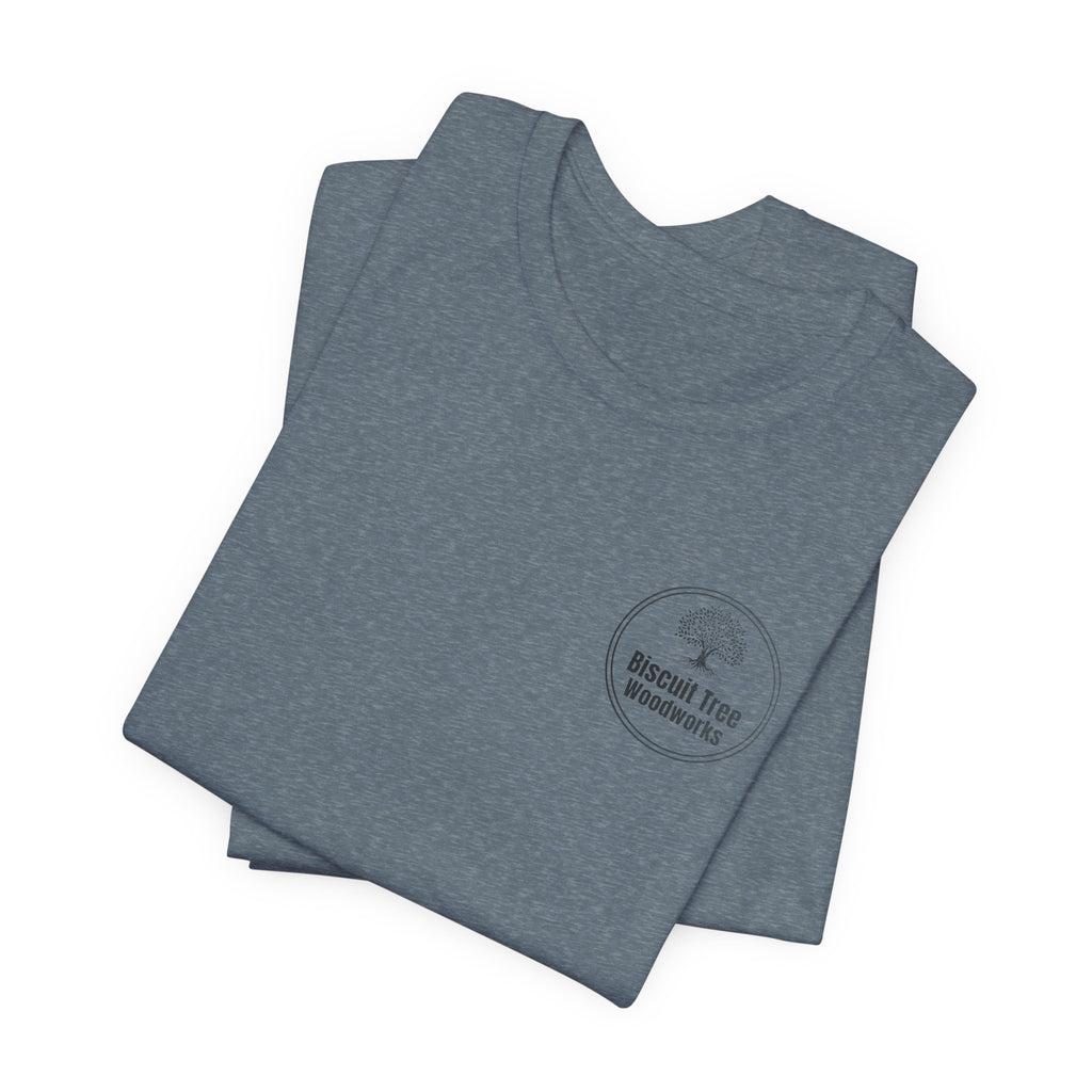 Biscuit Tree Woodworks logo Tee