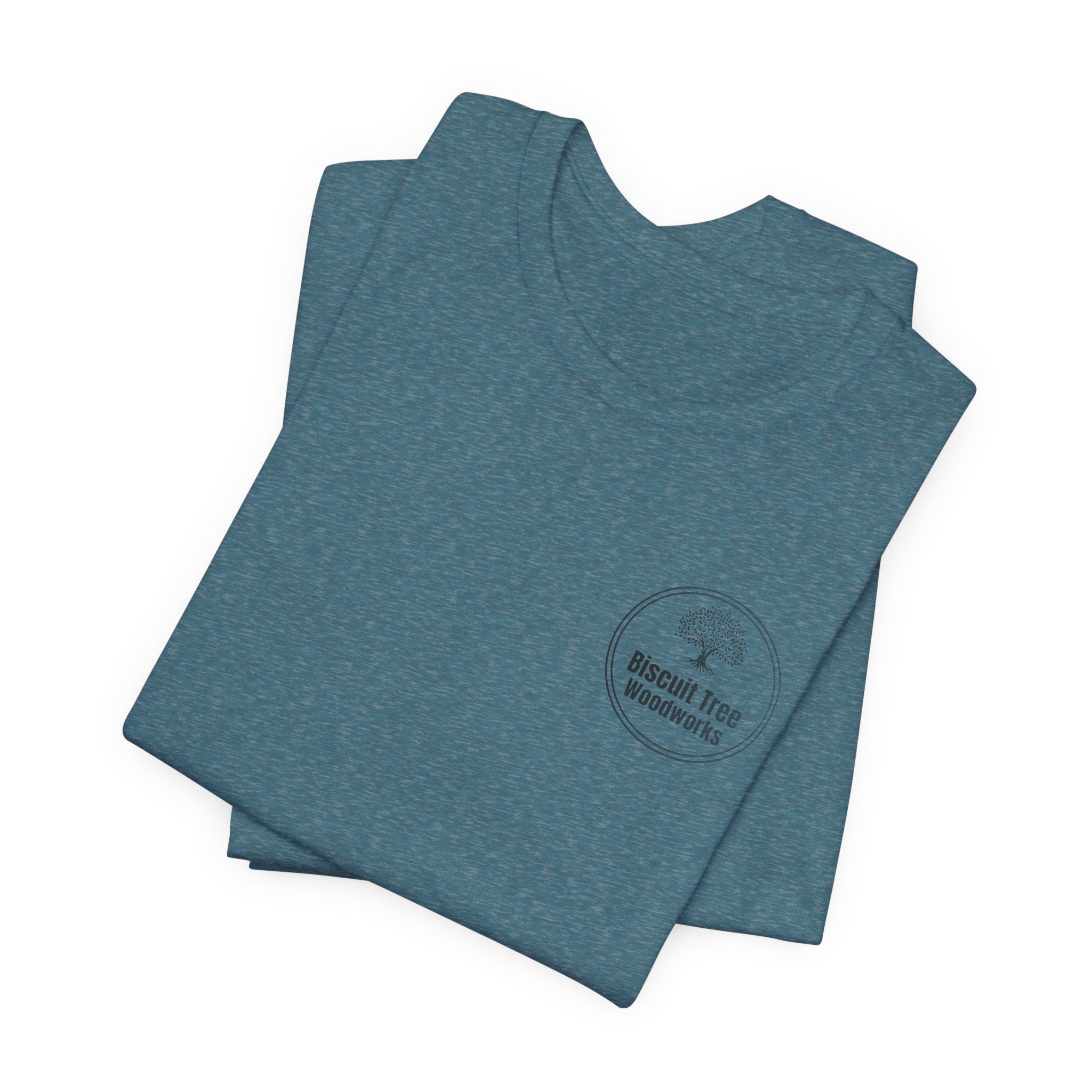 Biscuit Tree Woodworks logo Tee
