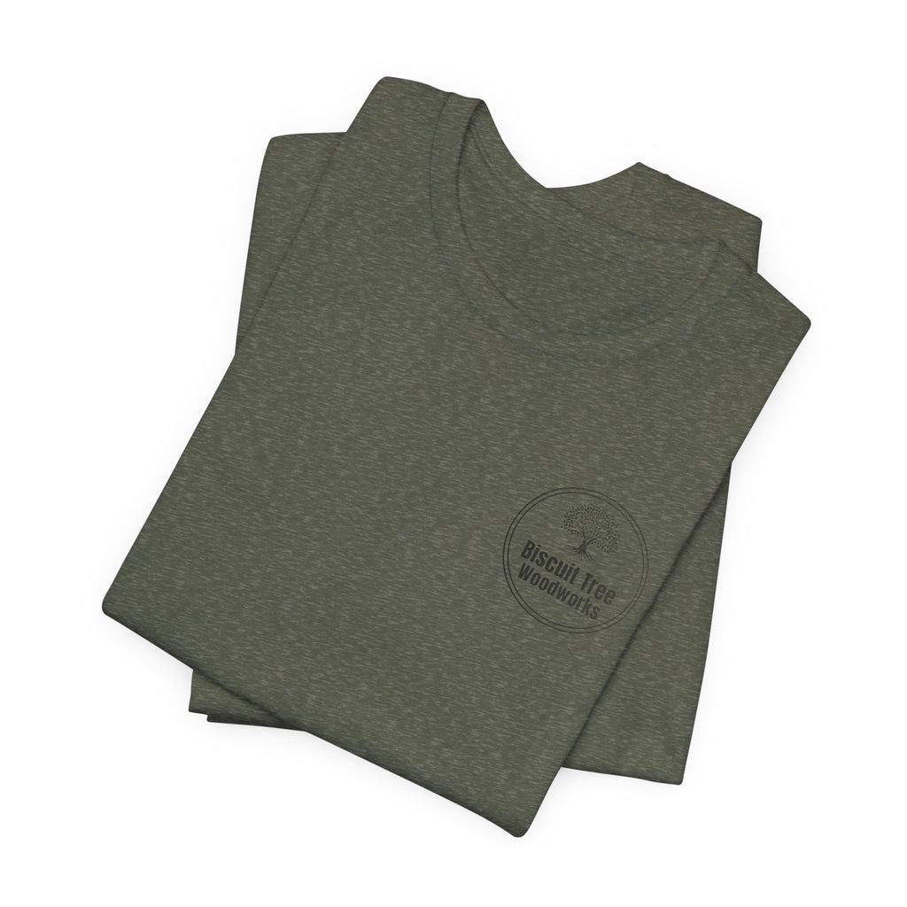 Biscuit Tree Woodworks logo Tee