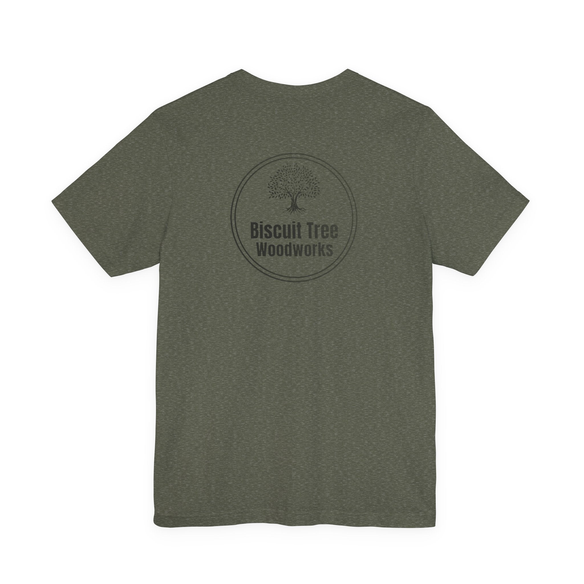 Biscuit Tree Woodworks logo Tee