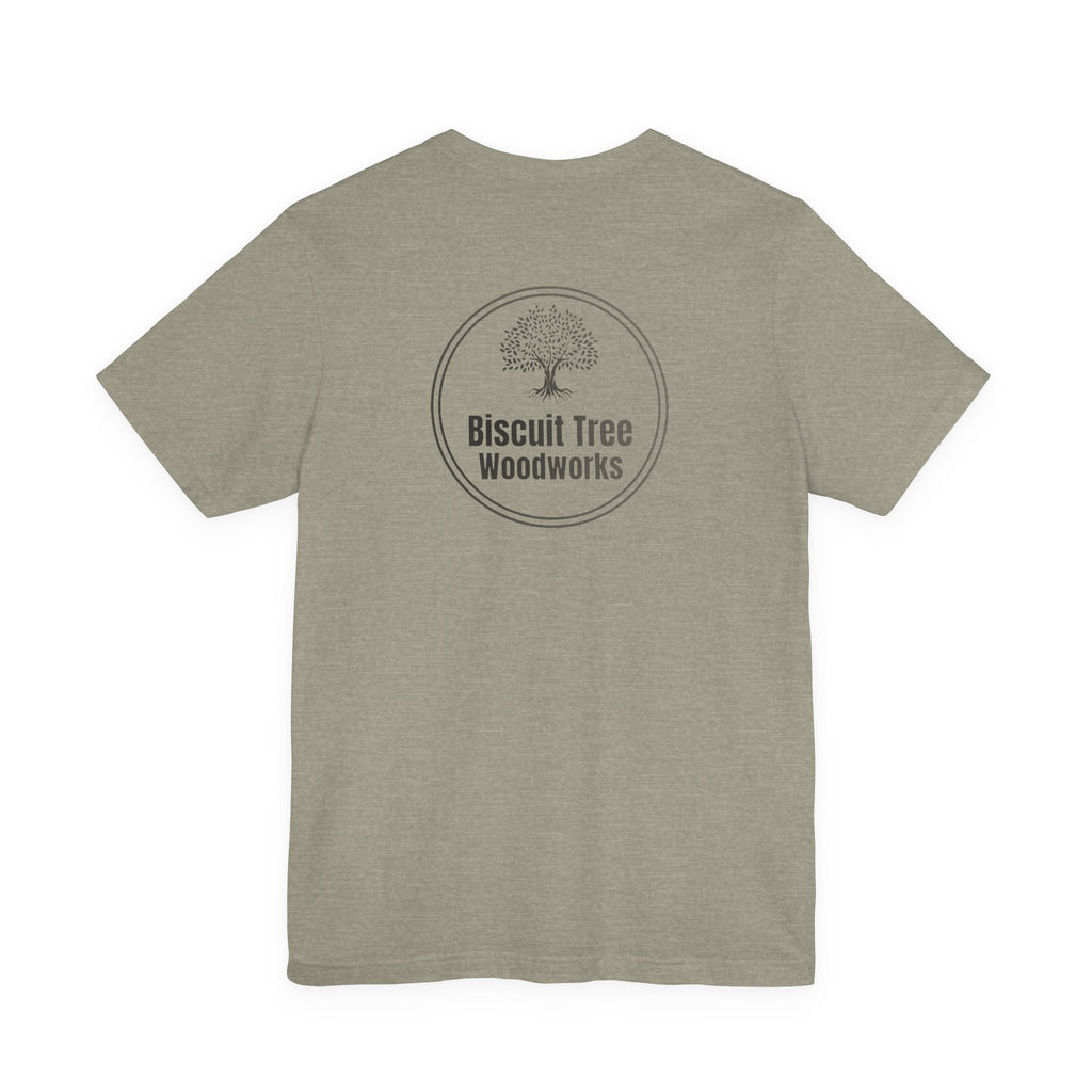 Biscuit Tree Woodworks logo Tee