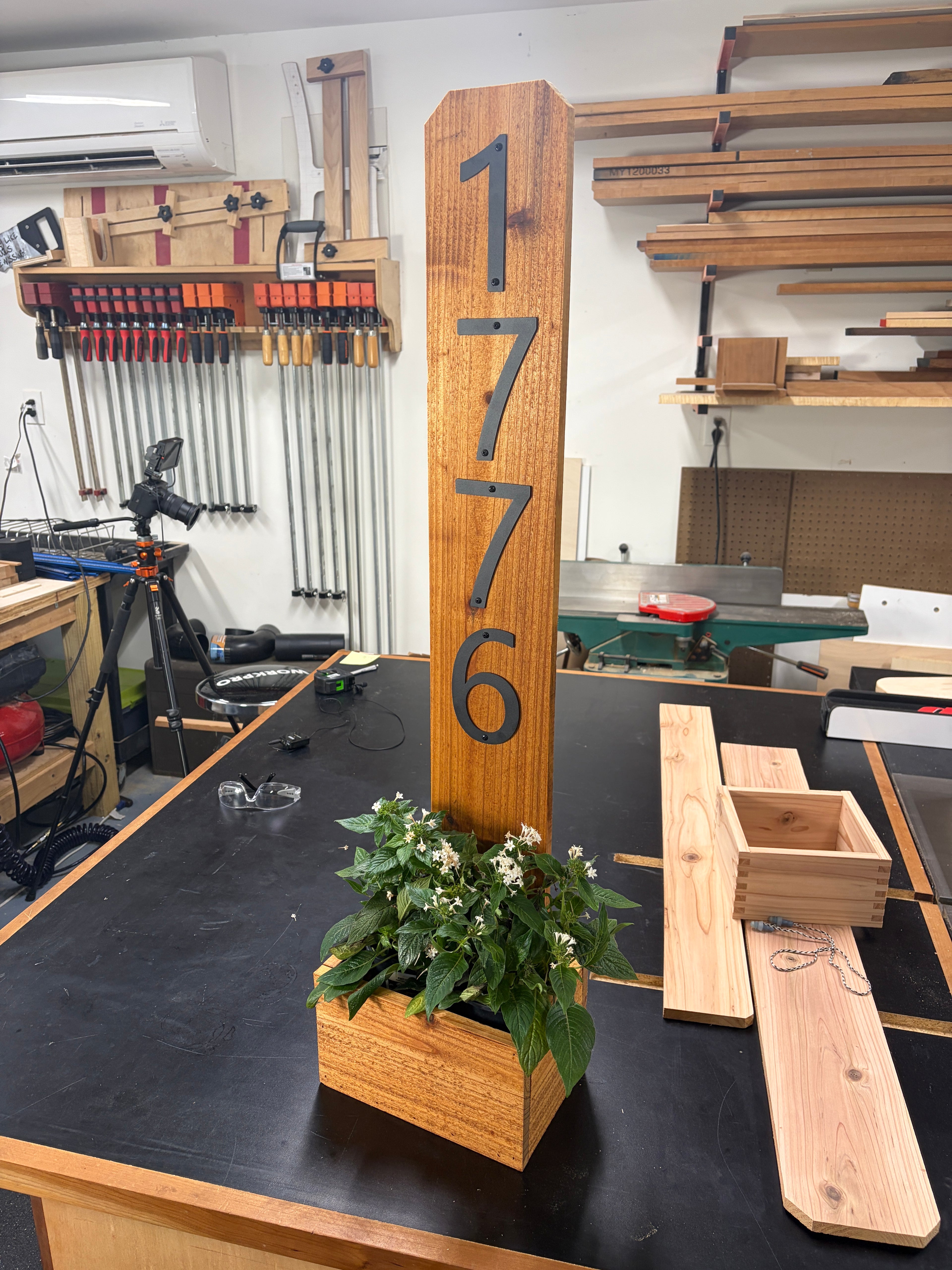 Porch Planter with Numbers - Plan