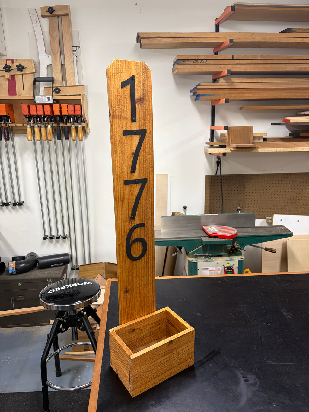 Porch Planter with Numbers - Plan