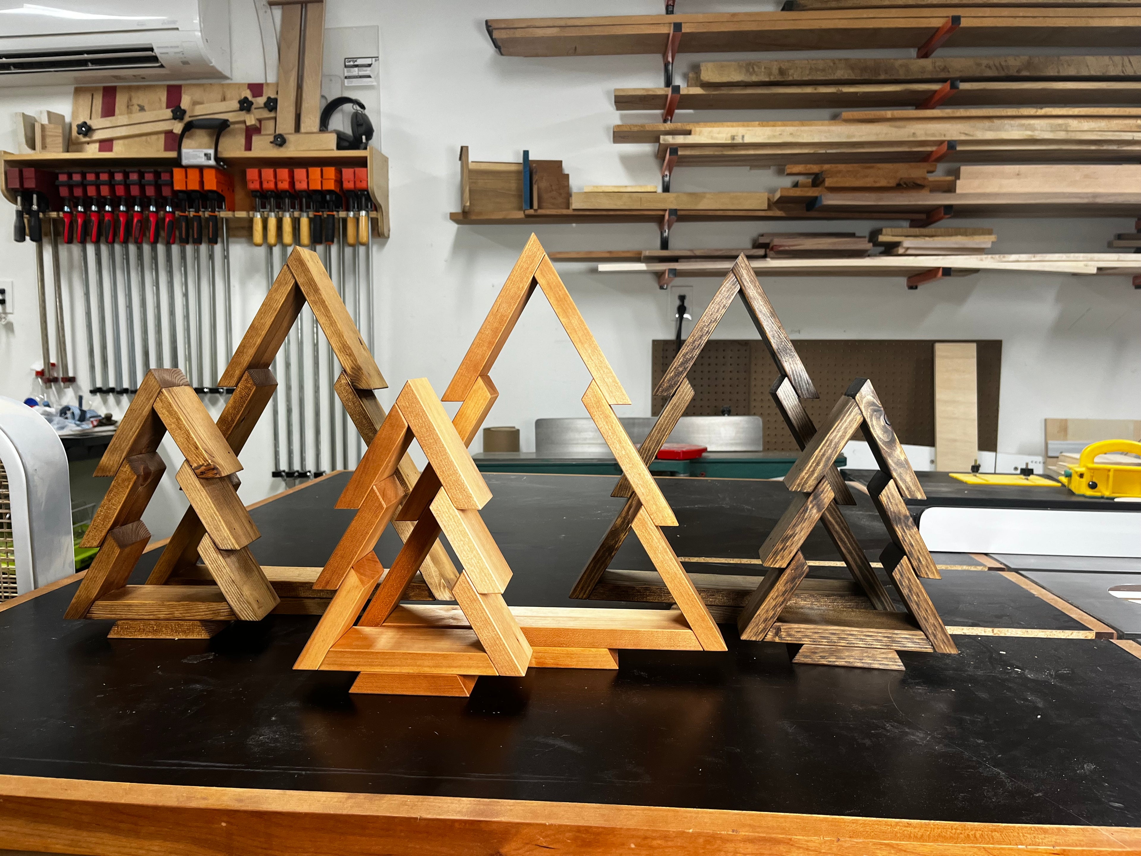Wooden Christmas Trees - Plans