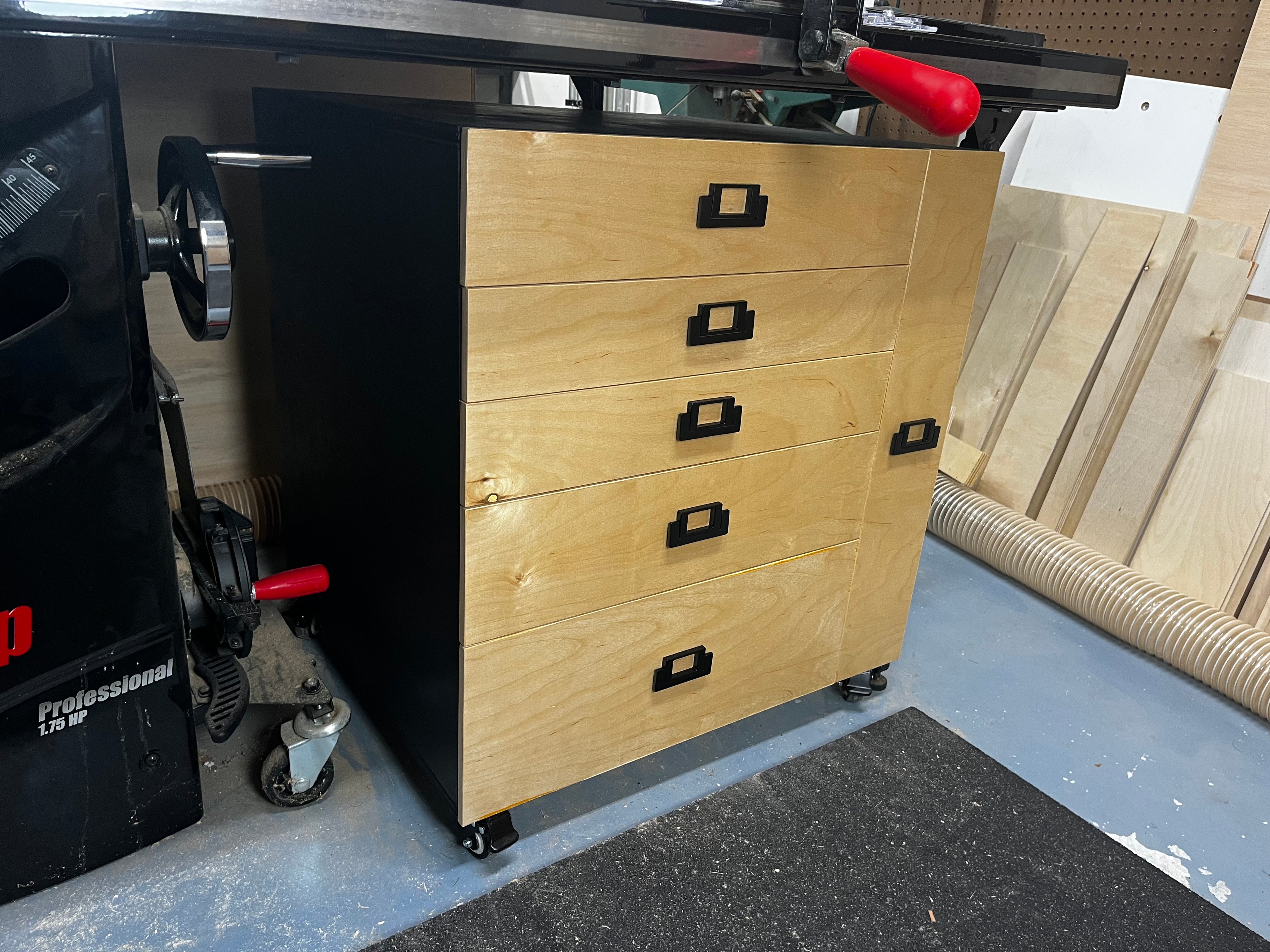 Table Saw Storage Cabinet - Plans