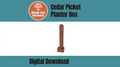 Porch Planter with Numbers - Plan